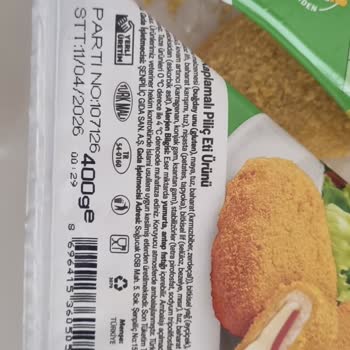 Şenpiliç Doy Farm Piliç Cordon Blue Üründe Keskin Kemik Parçası