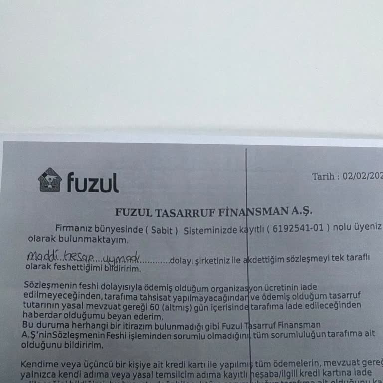 Fuzul Ev İptal Sözleşmesindeki İki Aylık İade Süresi Üçten Altı Aya Uzatılarak Güveni Zedeliyor