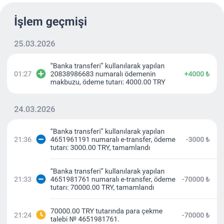 Onaylanan 70.000 TL Para Çekimimin Banka Hesabına Geçmemesi