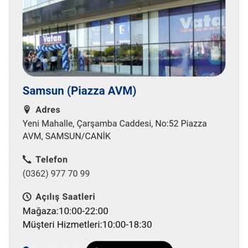 Samsun Piazza Vatan Bilgisayar Mağazasında Garanti Servisi Çalışma Saatlerinin Uyuşmazlığı