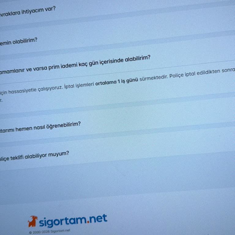 Trafik Sigortası İptali Ve 11.000 TL Ücret İadesi Gecikiyor