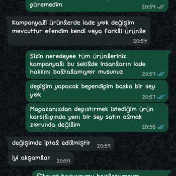 Moda Ceyda’da Kampanyalı Üründe İade Yok Söylentisi Nedeniyle 900 TL Geri Talebi
