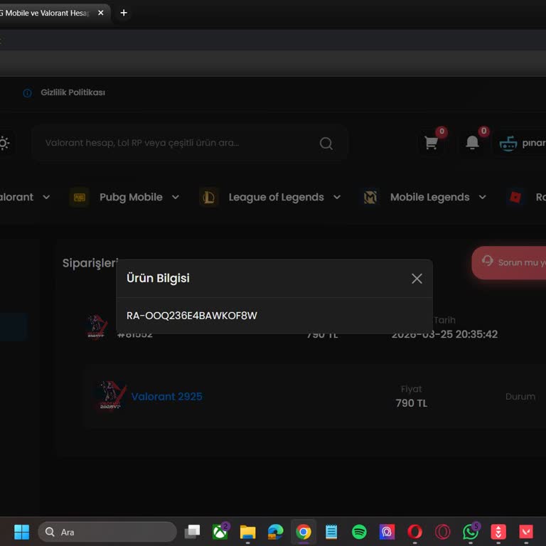Geçersiz VP Kodu Ve 800 TL İadesi İçin Acil Çözüm Talebi