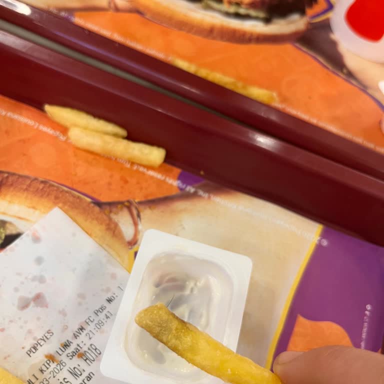 Popeyes Salihli Şubesinde Soğuk Yemek Ve Patateslerde Kıl Şikayeti
