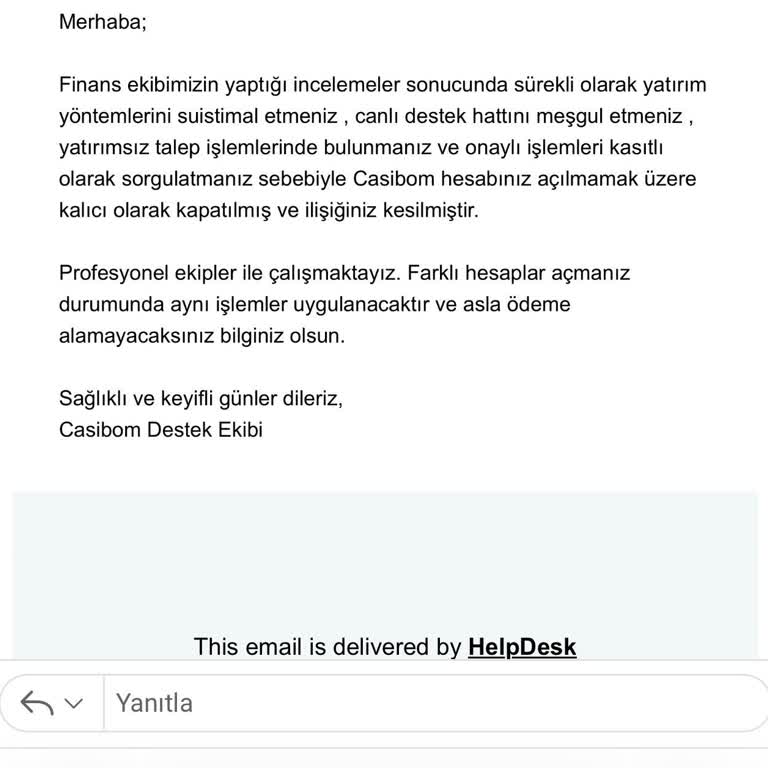Casibom’da Hesabım Açıklama Olmadan Kapatıldı ve Slot RTP’si Haksızca Düşürüldü