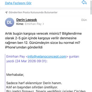 Siparişimin Kargoya Verilmemesi Ve Sürekli Gecikme Oyalaması