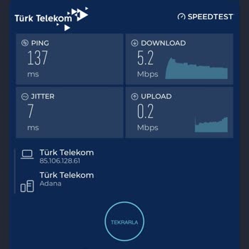 Türk Telekom VDSL İnternetinde Sürekli Düşük Hız Ve Yüksek Ping Sorunu