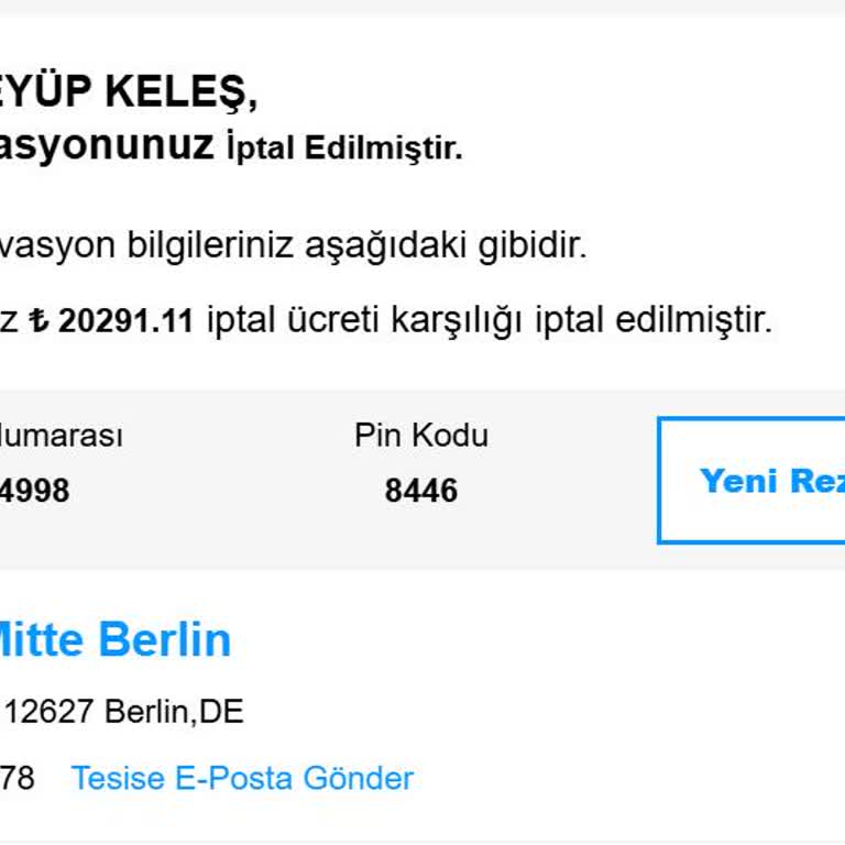 İptal Sonrası Kredi Kartından Çekilen Ücretin İadesi Ve Fatura Talebi