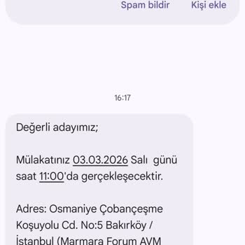 Mülakat Sonucu Bilgilendirmesi İçin Acil Geri Dönüş Talebi