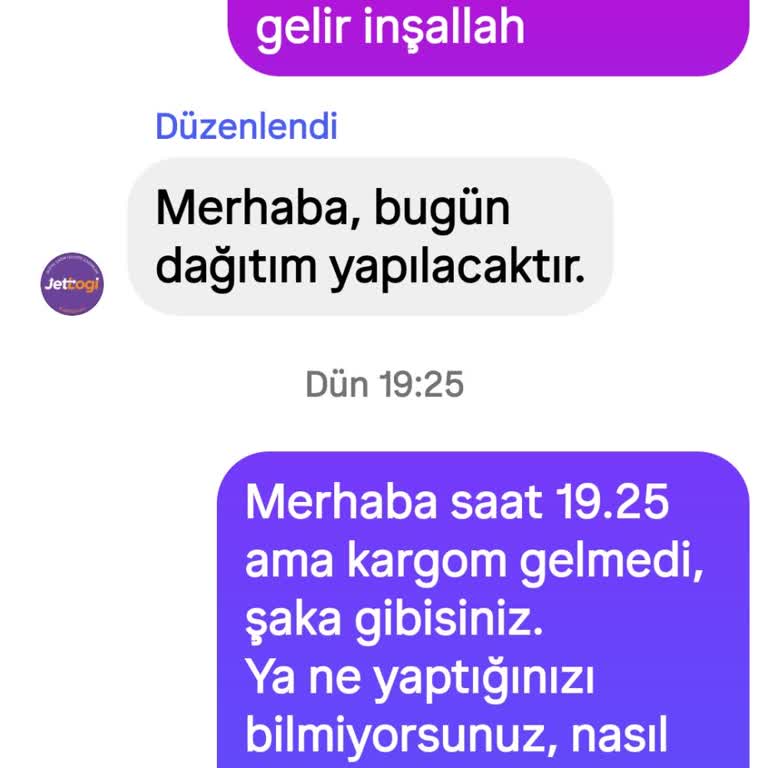 Jetlog Kargo Teslimatını Erteledi Ve Müşteriyi Yanıltıyor