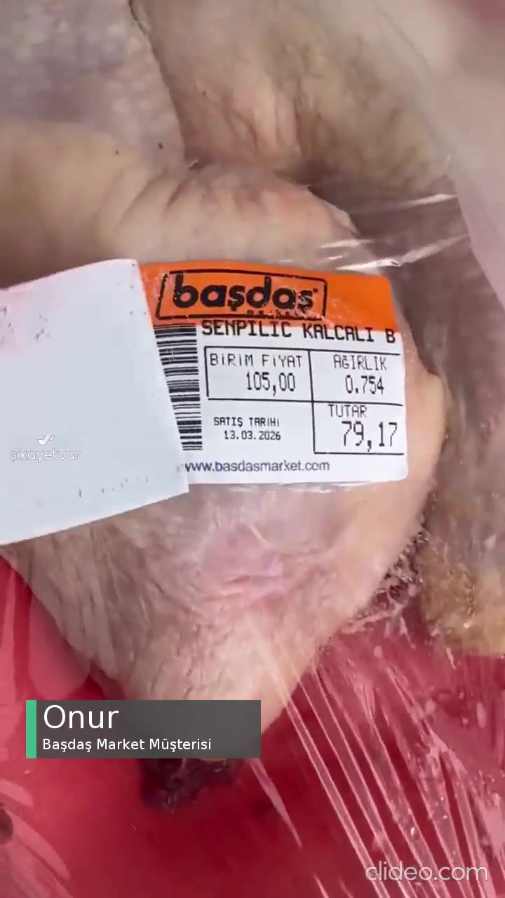 Başdaş Market İade Edilmiş, Bozuk Et Satmış! videonun kapak resmi