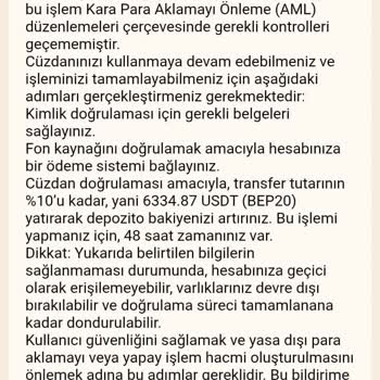 Trustwallet Cüzdanındaki USDT’nin Sahte Coin Yatırımı Ve Zarar Tazmini Talebi
