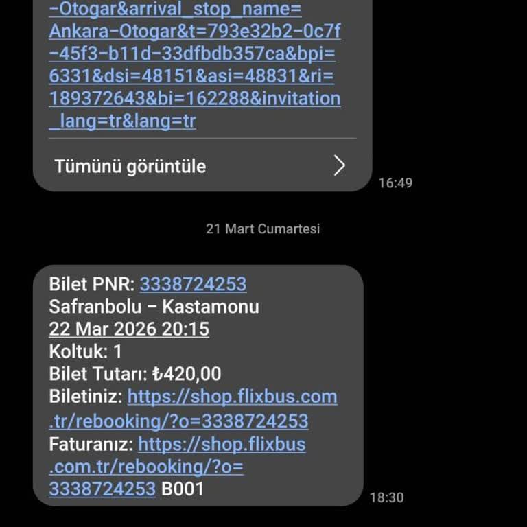 Obilet’te 2 Saatlik Gecikmede 420 TL İade Alamadım