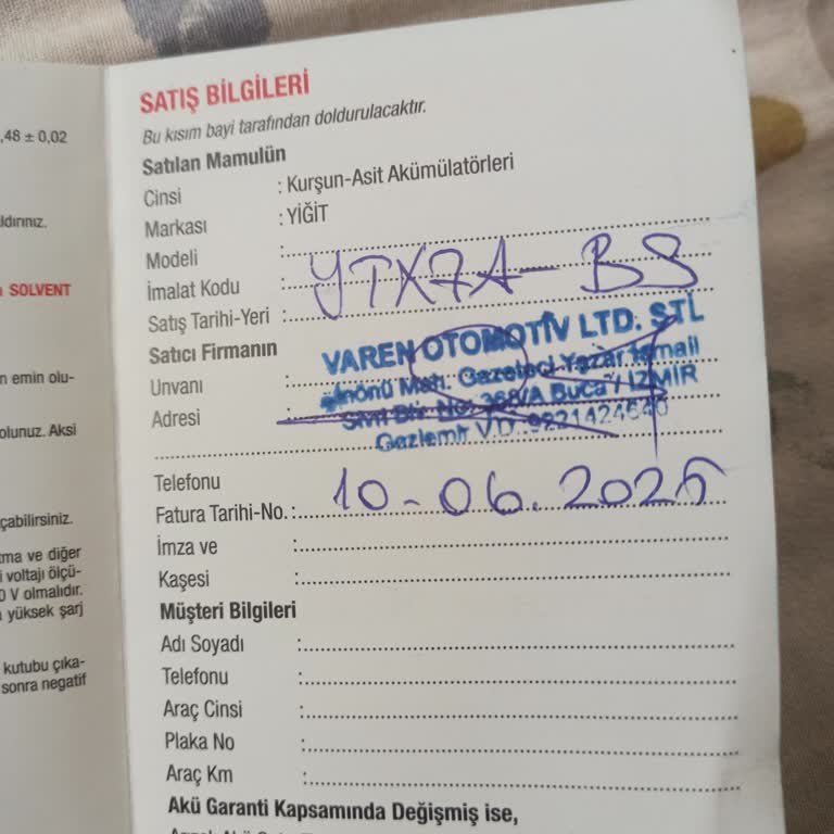 Garanti Kapsamındaki Akü Arızası İçin Servis Reddedildi