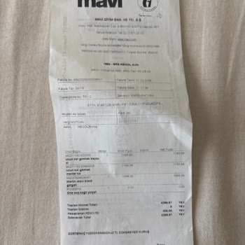 Yanlış Beden Verilmesi Nedeniyle Değişim Talebinin Reddi