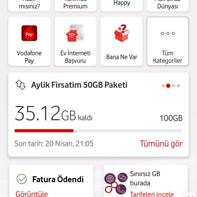 Kalan İnternet Hakkım Kullanılmadan Ek Pakete Geçiş Yapılıyor