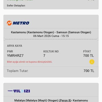 İptal Edilen Sefer İçin PNR Kullanılamıyor