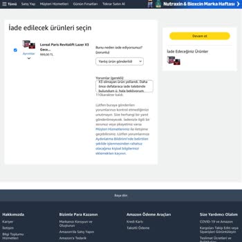 Yanlış Ve Açık Ambalajlı Ürün Gönderildi, İade Talebime Yanıt Gelmedi