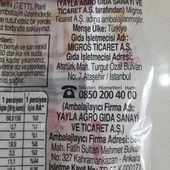 Migros'ta Kırmızı Mercimekte Böcek Görüldü Ve İade Talebi