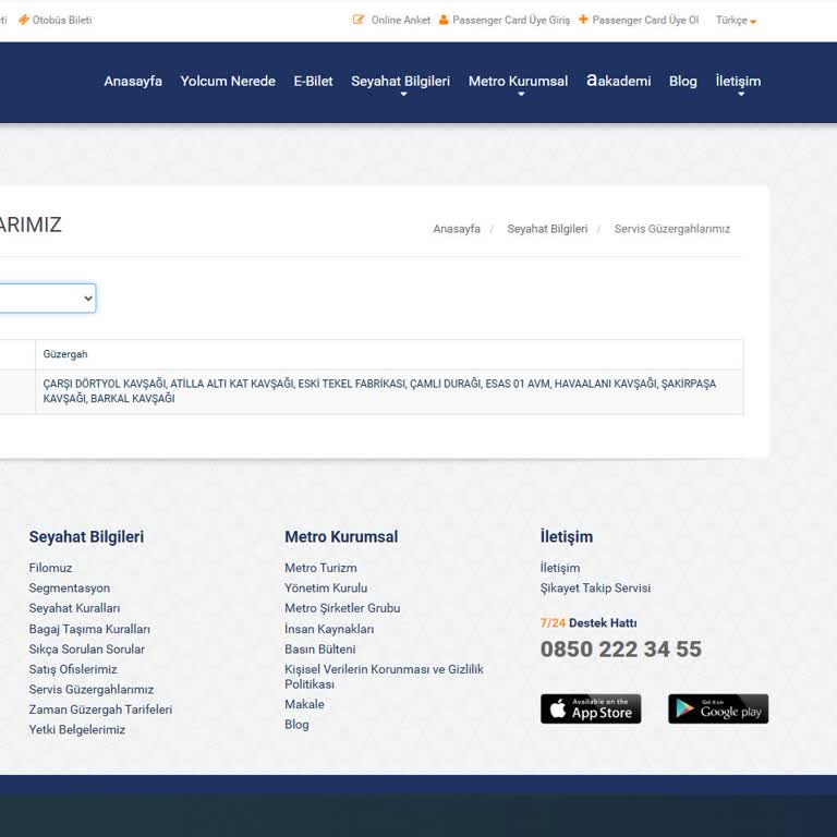 Metro Turizm’in Yanıltıcı Servis Bilgisi Ve 700 TL Taksi Ücreti İadesi Talebi
