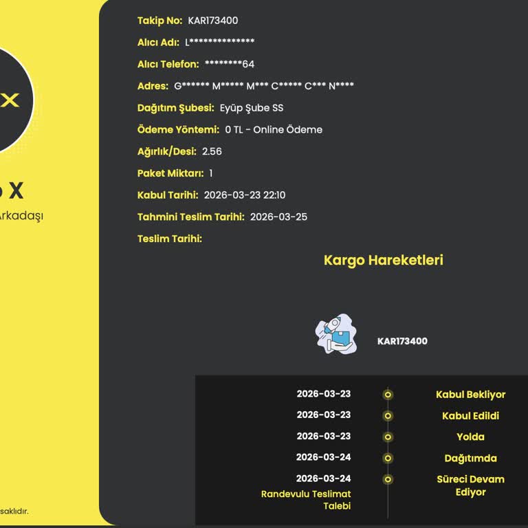 Cargox’ta Teslim Edilmemiş Sipariş Ve Sahte Randevu Talebi