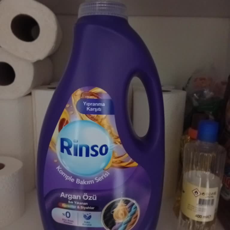 Rinso Argan Yağlı Deterjan’da Gaz Kokulu Çamaşırlar Ve Kalıntı Sorunu