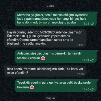 İade Ücretlerinin 20 Gün Gecikmesi Ve Çözüm Beklentisi
