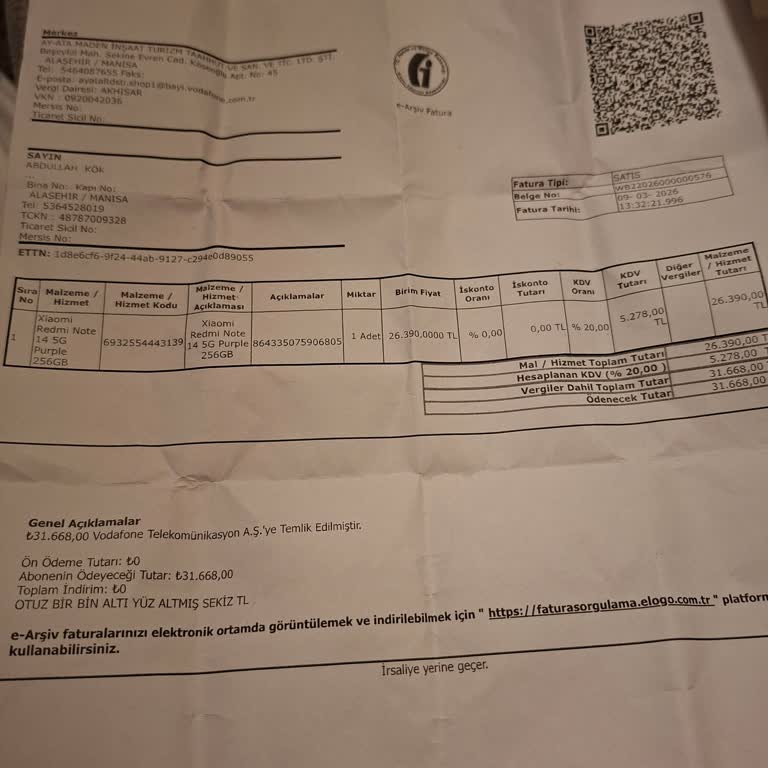 Arızalı Telefon Ve Şube Yetkilisinin Saygısız Davranışı