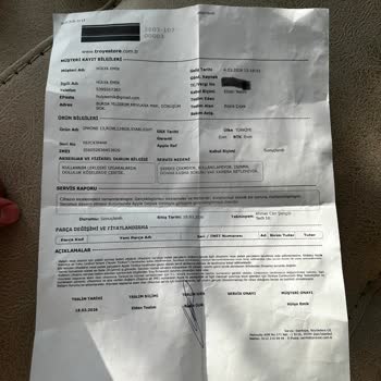 Garanti Kapsamındaki İphone’un Sorunları Yanıltıcı Servis Kayıtları Ve Değişim Reddiyle Çözülmedi