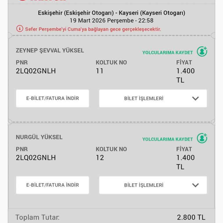 Otobüs Arızası, 4 Saat Bekleme Ve Yanlış Şehre Transfer: 2.800 TL İadesi