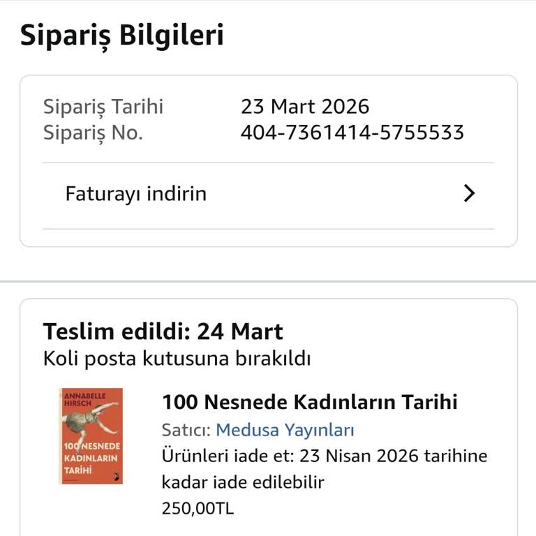 Kağıthane’de Amazon Lojistik Kurye Teslimat Sorunları Ve İade Talebi
