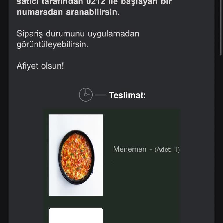 Trendyol Yemek Eksik Menemen Ve Geciken Sipariş Nedeniyle Tam Ücret İadesi Talebi