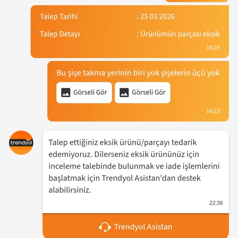 Eksik Parçalar Ve Saygısız Satıcı Tutumu Nedeniyle İade Talebi