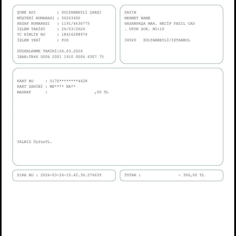 Garanti Kartımdan Yetkisiz Amazon İşlemi İçin İade Talebi