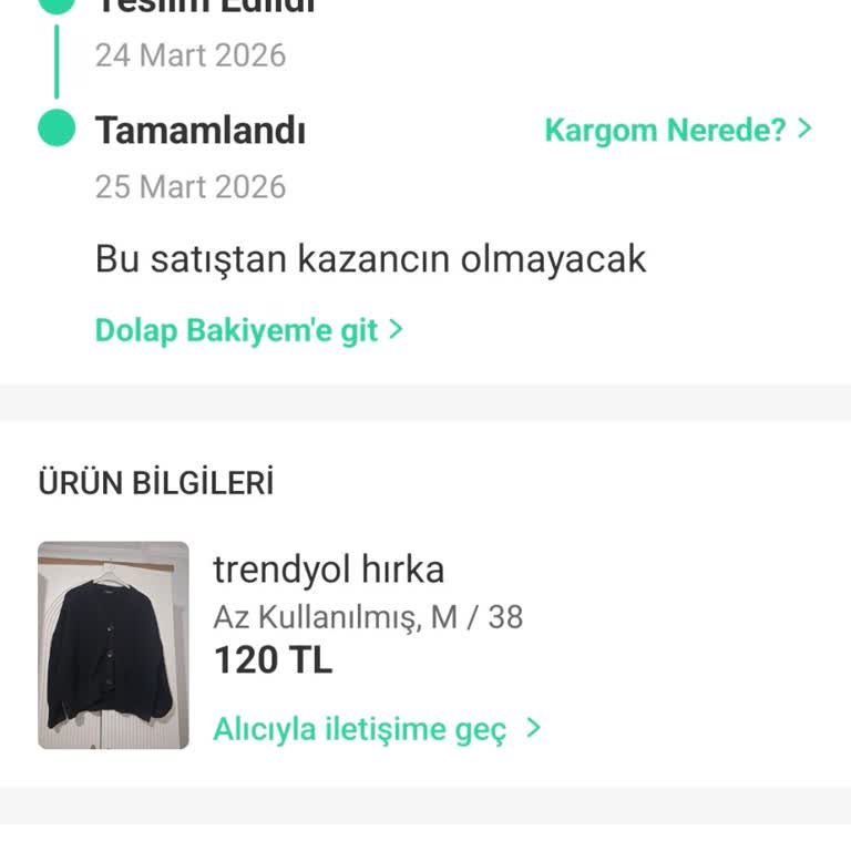 Satıştan Kazanç Alınmadı Ve 115 TL Haksız Kesildi