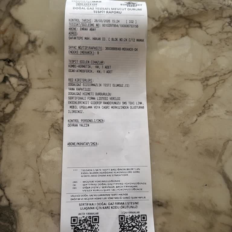 Başkent Doğalgaz’ın Hatalı Sayaç Takması Ve Açık Vanası Nedeniyle Gaz Sızıntısı Ve Haksız Ceza