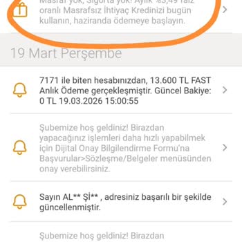 VakıfBank Kampanya Bildirimi Sonrası Kredi Başvurusunun Red Edilmesi Ve Açıklama Talebi