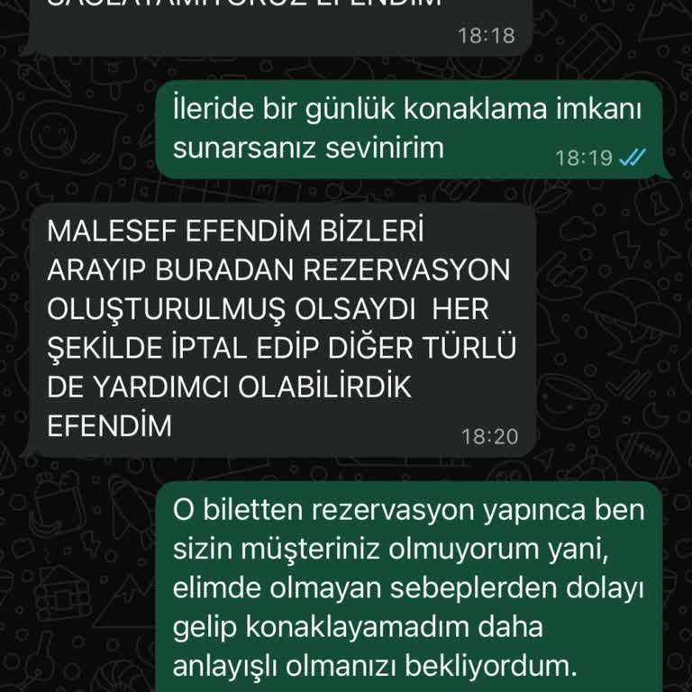 Sağlık Nedeniyle İptal Ettim, İade Ve Tarih Değişikliği Reddi