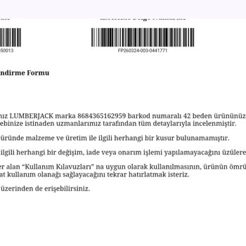 Sol Ayakkabının Tabanlığı Yanlış Boyutta