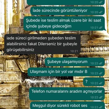 Adres Hatası Nedeniyle Bilgi Verilmeden İade Süreci Başlatıldı Ve WhatsApp Desteğinde Saygısız Tutum
