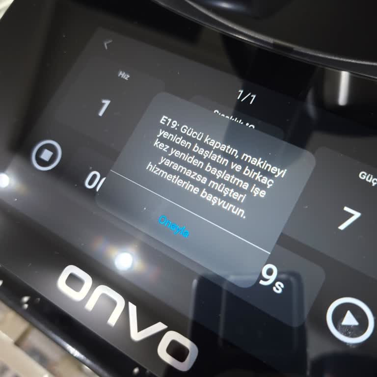 E19 Hatası Veren Onvo Cheff Robotu Kullanılamıyor Ve İade Talebi