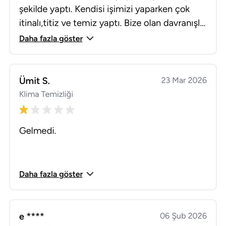 Çalışmadığım Kişiden Gelen Haksız Yorum Ve Düşük Puan Profilime Zarar Veriyor