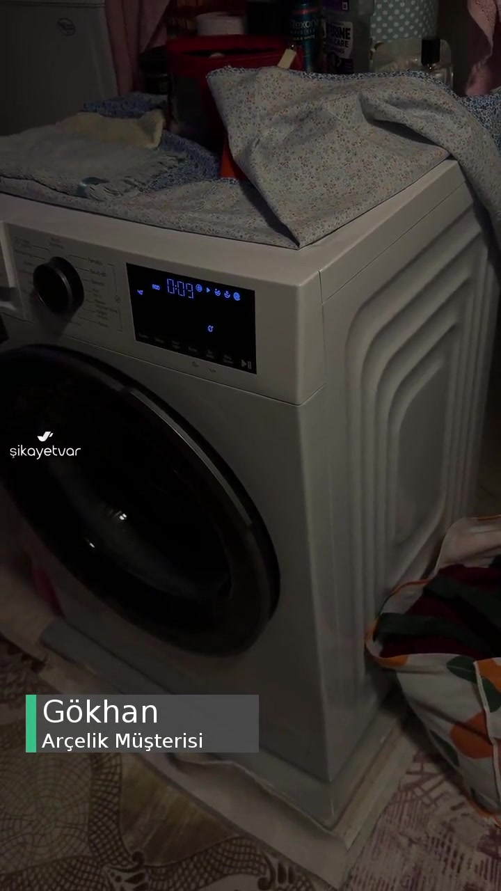 Arçelik 9100 Dmx Çamaşır Makinesi Sarsıntılı Ve Gürültü Çalışıyor videonun kapak resmi