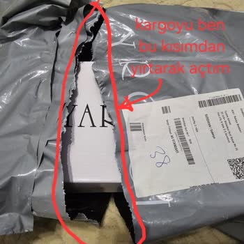 Kolay Gelsin Kargosunda Paketin Açılıp Triko Kazak Çalınması