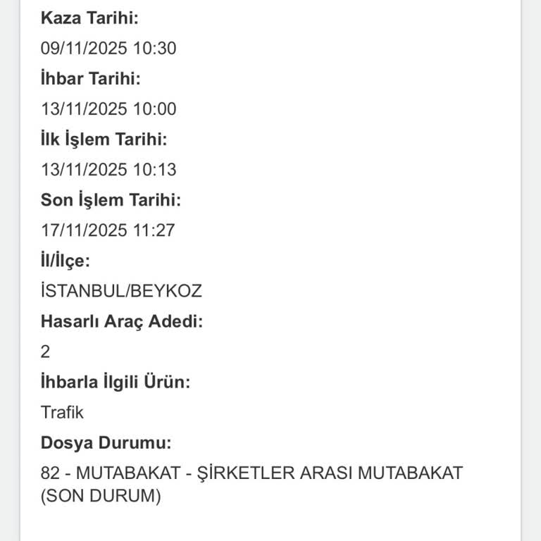 Doğa Sigorta Trafik Sigortası Kapsamında Hasarı Karşılamıyor