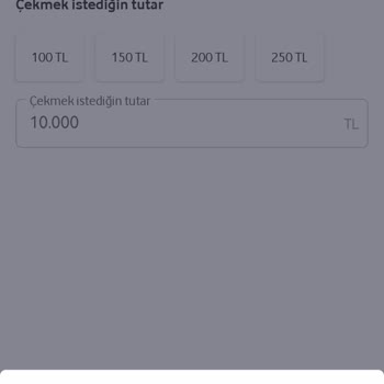 Günlük Limit Hatası Nedeniyle Vodafone Pay Kartımdan Para Çekemiyorum