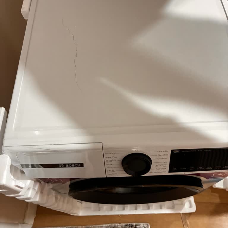 Kırık Üst Tabla Çamaşır Makinesi, Tutanaksız İade Reddedildi