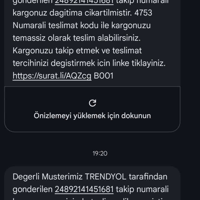 Sürat Kargo Yanlış Bilgilendirme Ve Teslim Edilmemesi Nedeniyle Mağdur Oldum