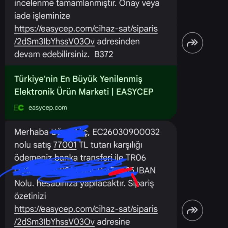 EasyCep Kapında Sat’ta Ödeme Yapılmaması Ve Müşteri Hizmetleri İletişimsizliği