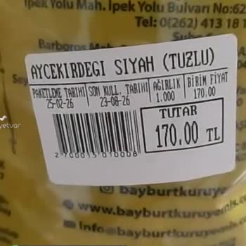 Bayburt Kuruyemiş Çürük Çekirdek Sorunu